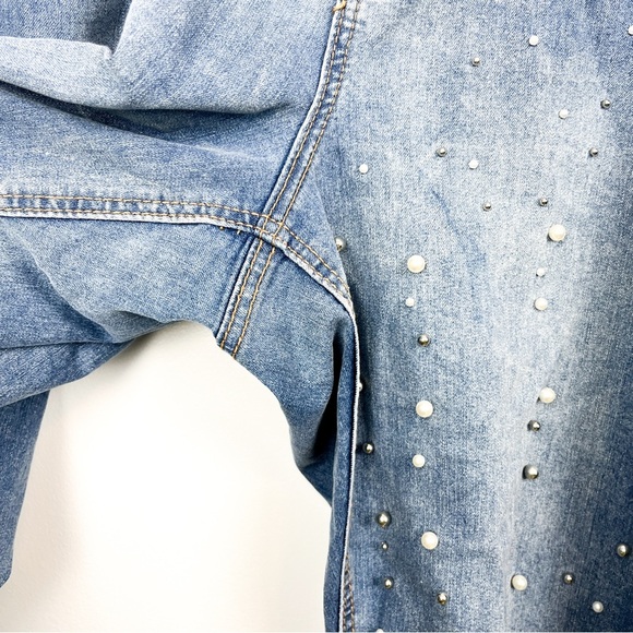 Beaded GG Jeans Fringe Cuff Jeans - Picture 6 of 15